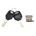 thumbnail image 1 of Cerradura Trasera de Maletero para Motocicleta Cilindro de Bloqueo Kit de Llave con 2 Llaves Accesorios para Caja Trasera Resistente al Clima Adecuada para Viajes Reemplazo de cóncavo de 21 mm, 1 of 8