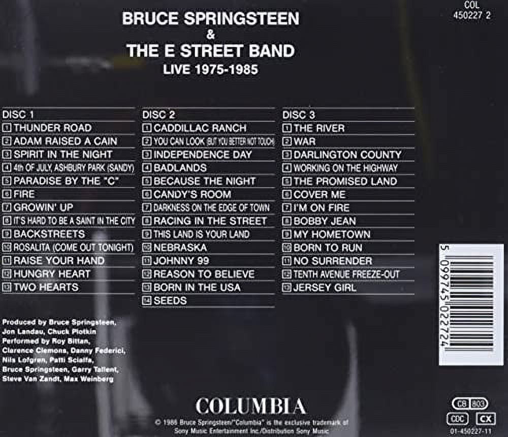 Bruce Springsteen - Live in Concert 1975-1985 - Music &amp; Performance - CD