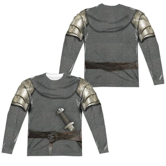 Knight (Front - Back Print) - Regular Fit Long Sleeve Shirt - Medium