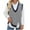 Gray, variant on Mgmyaa Women's Sweater Vests Fashion Casual Style Slim V-Neck Sleeveless Waistcoat Knit Sweater Sweater