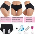 thumbnail image 3 of 5pc Menstrual Period Underwear For Women Leak Proof Cotton Ladies Panties Briefs, 3 of 5