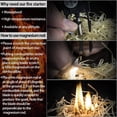 thumbnail image 3 of Paracord survival bracelet, fire starter, waterproof SOS light, compass, whistle, 20 in 1, ultimate tactical survival gear, p, 3 of 5