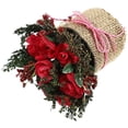 thumbnail image 3 of Rosy Silk Flower Bonsai with Linen for Home Decor without Water 10.5 Inches, 3 of 3