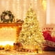 thumbnail image 2 of Árbol de Navidad preiluminado Costway 180 cm decoración flocada con 300 luces LED, 2 of 4