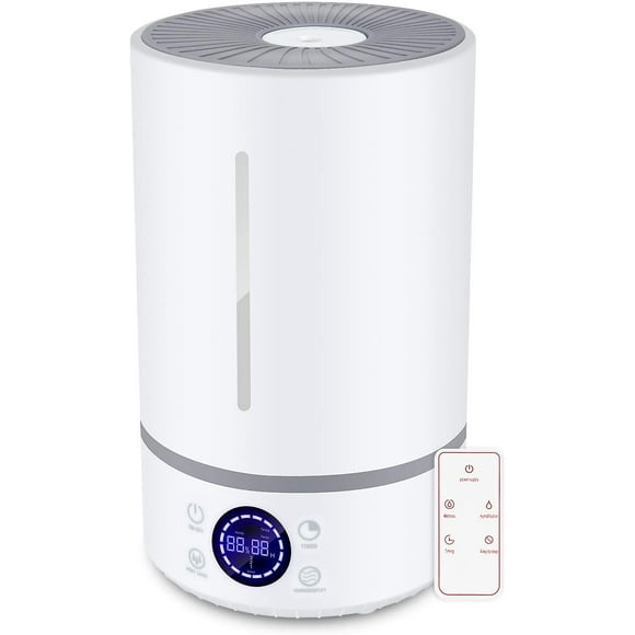 Humidifiers, Quiet Ultrasonic Humidifiers For Bedroom& Humidifiers For Baby& Cool Mist Humidifier, Air Humidifier With Remote And Top Fill Design& Adj