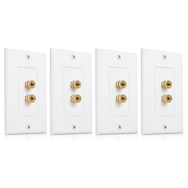 4X 2 Postes Altavoz Placa de Pared Placa de Pared de Cine En Casa Panel de Audio para 1 Altavoces