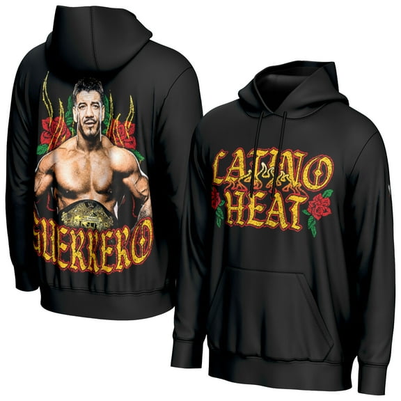 Men's ProSphere Black Eddie Guerrero Latino Heat Hoodie