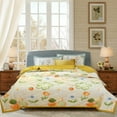 thumbnail image 5 of Camnix Summer Quilt Washable Quilted Bedspread Lightweight Thin Comforter Floral Printed Quilted Breathable Comfortable Blanket for All Season, Exquisite, 5 of 6