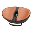 thumbnail image 2 of QccHieUs Bicycle Seat for Men Women, Bicycle Saddle, Wide Soft Bike Saddle PU Comfortable Brown, 2 of 9