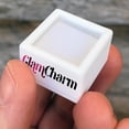 thumbnail image 2 of Caja Resistente para Joyería GlamWhite3 3Pzas Blanco 3x3x1.7cm Plástico Interior Terciopelo Joyero con Logo., 2 of 2