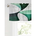 thumbnail image 6 of Valances for Windows Abstract Stitching Rod Pocket Cafe Window Treatments Valance Curtains for Kitchen Bathroom Laundry Basement Windows 60"x14", 6 of 9