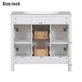 thumbnail image 3 of Harper & Bright Designs 36" Bathroom Vanity with Sink, Bathroom Combo Cabinet Undermount Sink with Storage Drawers and 2 Doors, White, 3 of 16
