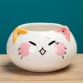 thumbnail image 3 of LOVIVER Modern Small Flower Pot Desktop Ornament Ceramic Hand Painted Creative Squinting Expression, 3 of 8