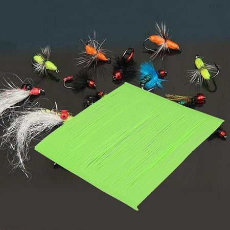 kesoto Silicone Rubber Legs Silicone Skirts Accessories Supplies Lightweight Portable Comfortable Lifelike Lure Making Glow Fly Legs green