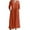 Orange Dress, variant on Women's Cotton Linen Plus Size Maxi Dress Clearance Solid Boho 3/4 Sleeves Autumn Dresses V Neck Elegant Casual Comfy Vintage Holiday Orange XXXXXL