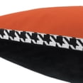thumbnail image 6 of JWH Houndstooth Faux Leather Applique Horse  Pillow Covers 18x18inch Orange Equestrian Decorative Cushion Cover for Sofa and Bed Decor, 6 of 8