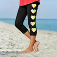thumbnail image 2 of Fjofpr Leggings for Girls 7-8 Toddler Kids Fashion Baesball Print Summer Leisure Yoga Sports Frenum Cropped Pants Black 8 Years, 2 of 4