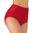 thumbnail image 1 of Innerwin Ladies Swimsuit Solid Color Beachwear Tummy Control Breathable Swimwear Elastic Waist Summer Holiday Bright Red S, 1 of 5