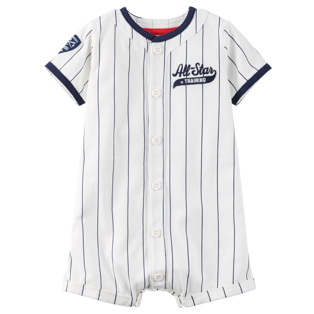 Batter Up Retro Baseball Baby Boy Romper Boys Fashion