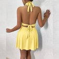 thumbnail image 5 of Women's Strapless Backless V-Neck Tight-Fitting Short Dress Sexy Dress, 5 of 5