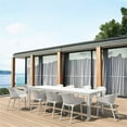 thumbnail image 3 of Compamia Sky Pro 11 Piece Extendable Dining Set White-White, 3 of 6
