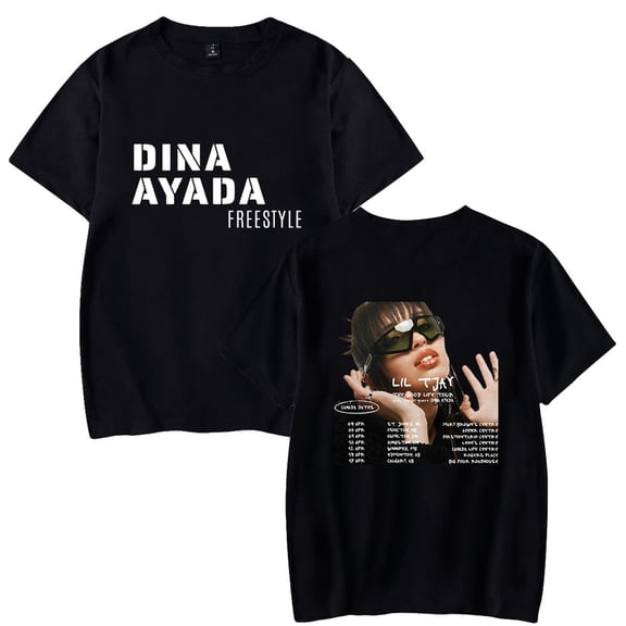 Dina Ayada FreeStyle Merch Men/Women T-Shirt Summer Streetwear Harajuku Tshirt Shirt Short Sleeve