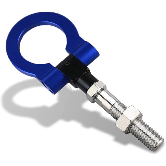 XRMXF Heavy Duty Anodized Folding Blue Front Tow Hooks Track Racing Towing Kits Compitable for 2012-2017 Hyundai Veloster ,2014-2025 Mazda3 Mazda6 MX-5 CX-5