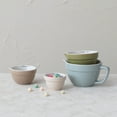 thumbnail image 2 of Creative Co-Op Stoneware Batter Bowl Measuring Cups, Set of 4 Sizes, Multicolor, 2 of 4