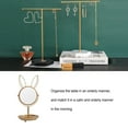 thumbnail image 3 of Maoww Jewelry Storage Rack Large Capacity Multifunctional Display Stand Delicate Decoration Organizer Household Living Room Rabbit storage mirro NO2, 3 of 6