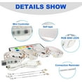 thumbnail image 2 of Led Strip Lights 6.56Ft For 40-60In Tv Usb Backlight Kit With Remote-16 Color 5050 Bias Hdtv, 2 of 7