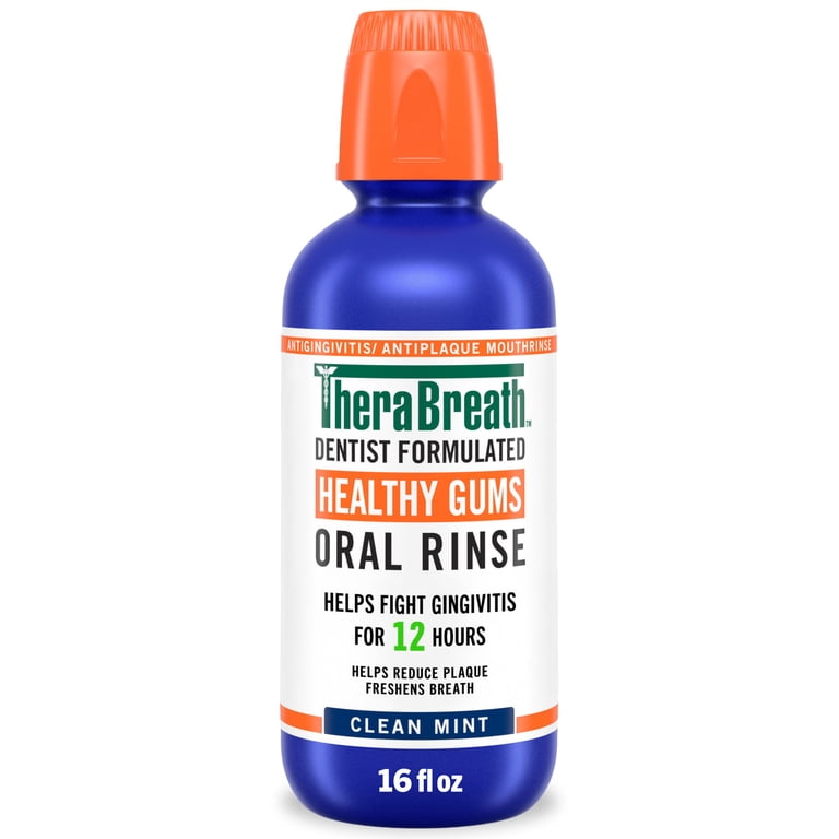 TheraBreath Healthy Gums Mouthwash, Antigingivitis Oral Rinse photo 1