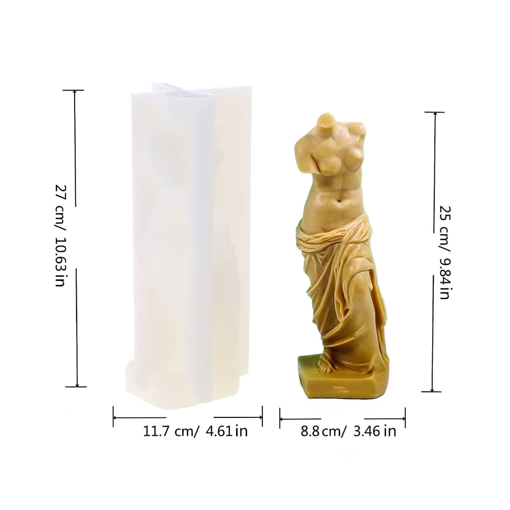 lanema 3D Art Human Candle Mold Venus Portrait Candle Silicone Mold DIY Craft Making Gypsum Resin Soap Plaster Mould Home Decor