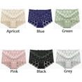 thumbnail image 2 of Sexy High Waist Hollow Out Breathable Rhombus Women's Lingerie Mesh Panties Underwear Lace Briefs NAVY L, 2 of 8