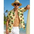 thumbnail image 3 of Men's Hawaiian Shirt Short Sleeve, Tropical Beach Floral Shirts Casual Button Down Tops for Summer Trip Vacation, 3 of 10