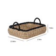 thumbnail image 3 of (2 pack) Better Homes & Gardens Seagrass Tray Storage Basket with Handles, 3 of 7