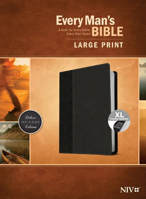 Every Man's Bible NIV, Large Print, Tutone (Hardcover) - Walmart.com ...