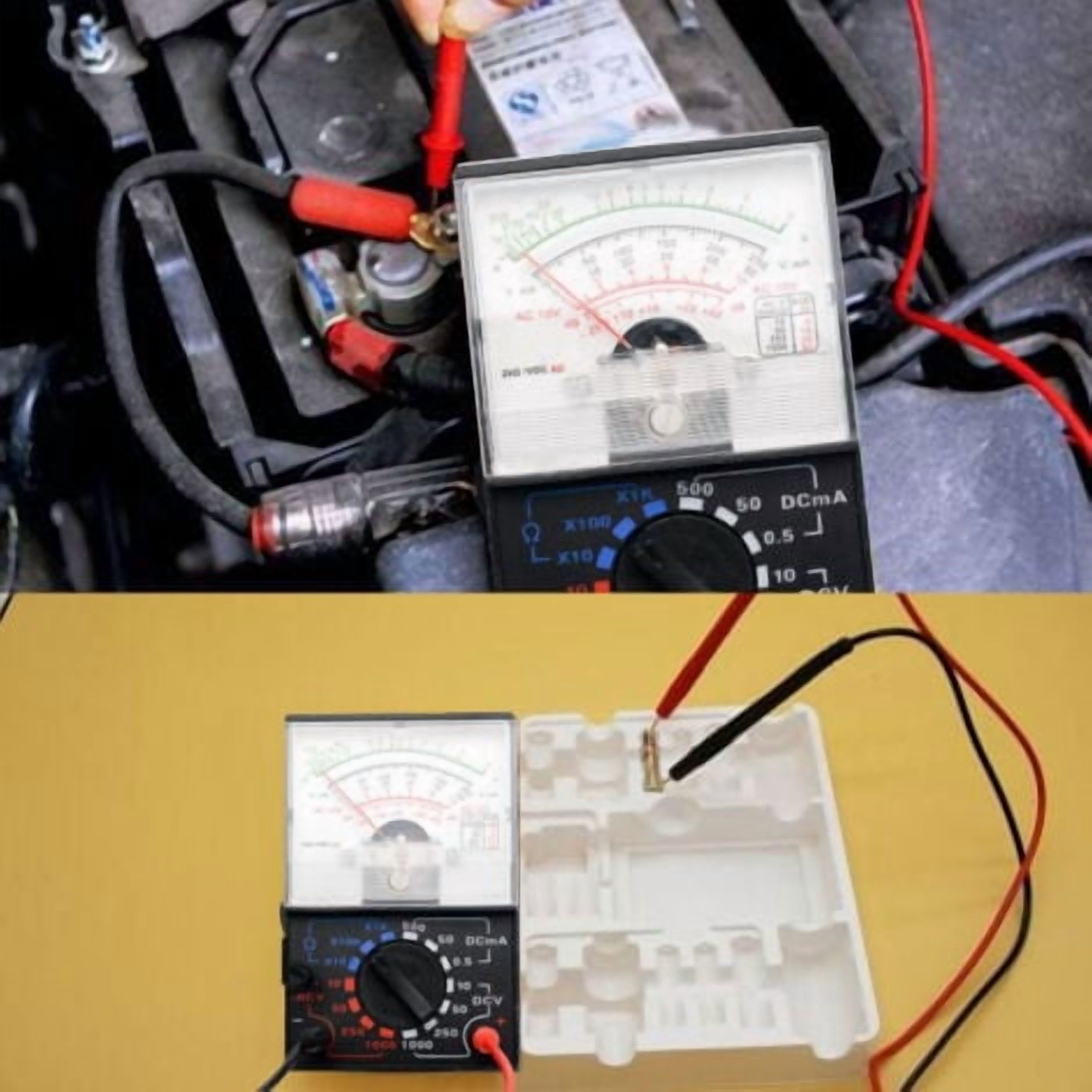 Analog Multimeter Electric Voltimeter Continuity Tester YX 1000A AC DC