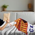 thumbnail image 3 of Circus Soft Flannel Fleece Throw Blanket, Illustration of Old Striped Tent in Retro Style Old Fashion Joy Theater Art, Cozy Plush for Indoor and Outdoor Use, 50" x 70", Red Yellow White, by Ambesonne, 3 of 5