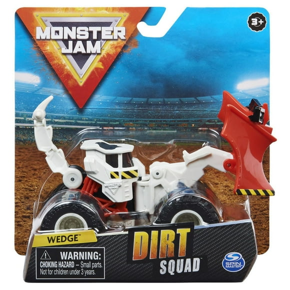 Monster Jam, Official Dugg Dirt Squad Excavator Monster Truck with Moving Parts, 1:64 Scale Die-Cast Vehicle
