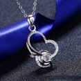 thumbnail image 6 of 2 Carat Moissanite Love Heart Pendant Necklace Women Men 925 Sterling Silver, 6 of 9
