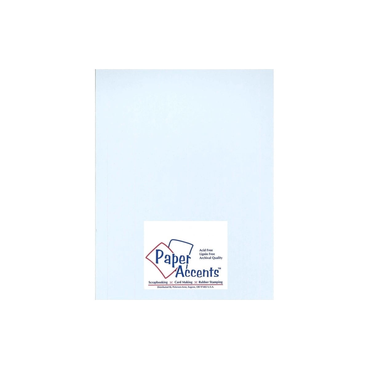 Paper Accents Cardstock 8.5"x 11" Heavyweight Smooth 100lb Blue Mist 25pc