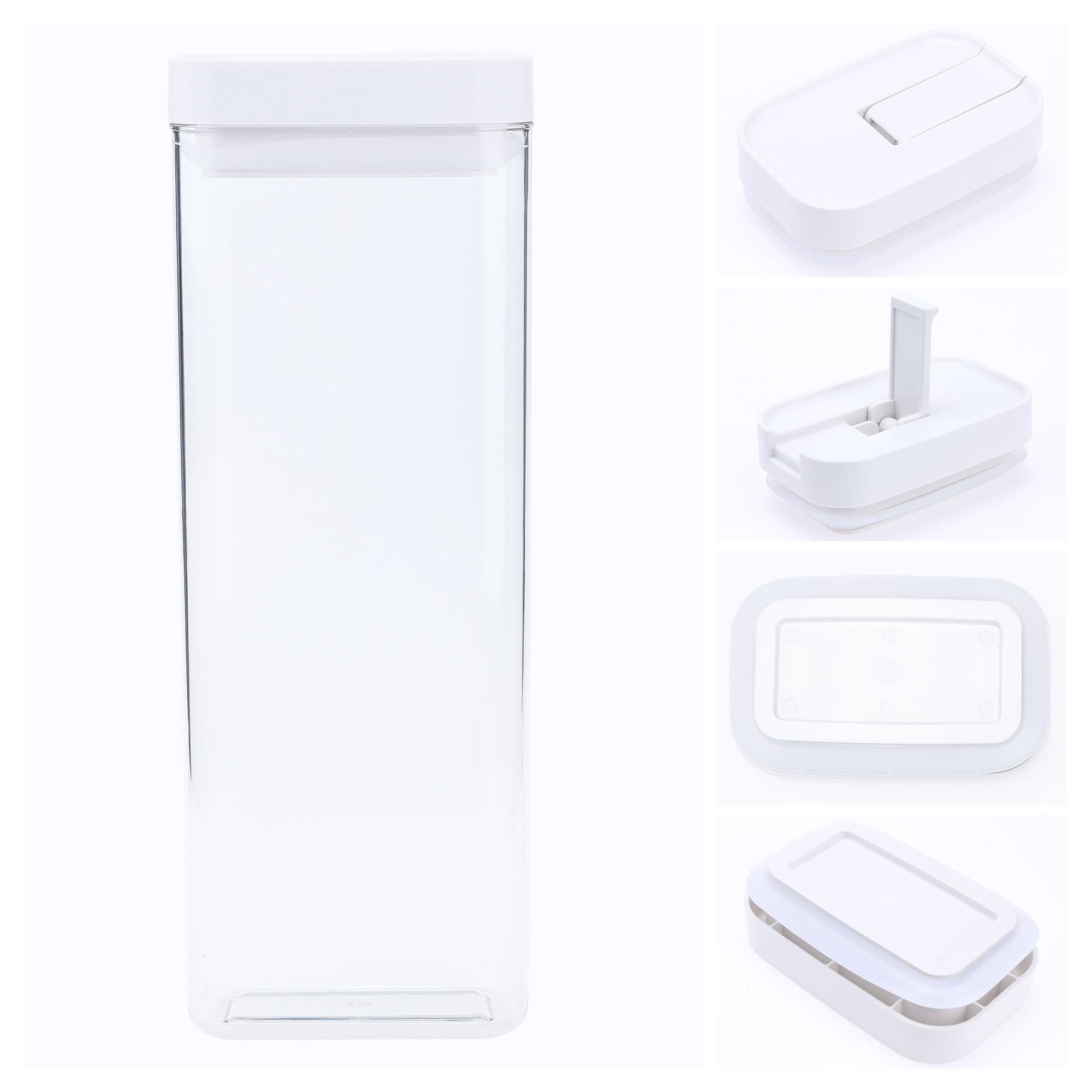 Unique Bargains 5 Pcs Airtight Food Storage Containers 54 oz Transparent
