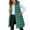 Green, variant on PINQI Teen Girls Long Hooded Puffer Vest Quilted Lightweight Oversized Zip up Sleeveless Jackets Youth Kids down Coats