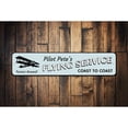 thumbnail image 1 of Coast to Coast Flying Service Novelty Sign, Metal Wall Decor - 4x18 inches, 1 of 4