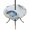 Blue2, variant on Round Outdoor Tablecloth with Umbrella Hole and Zipper, Navy Blue Shell Coastal Tablecloth with Elastic Waterproof, Starfish Coral Summer Ocean Nautical Patio Table Covers for 55" - 60" Pool Tables