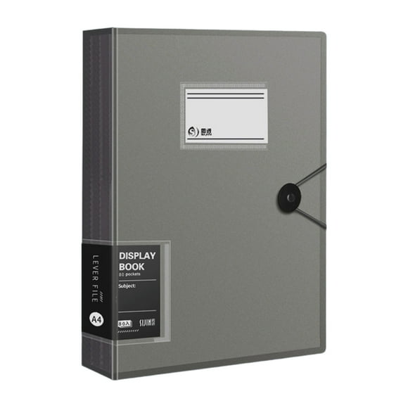 kyusrd Home Office Decor Specials!A4 30 Pockets 60 Sides Expanding A4 Document Folder With Snap Closure Plastic Envelopes Transparent Plastic Document Holders Display Paper Document Holders