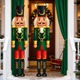 thumbnail image 6 of Vjnyvs Polyester Green Christmas Nutcracker Soldier Door Banner 2-Pack Holiday Front Porch Hanging Decor, 6 of 7