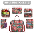 thumbnail image 2 of Pioneer Flower Floral Print Pattern Womens Lunch Box for Work,Insulated Large Lunch Bag for Tween and Teen,Loncheras Para Mujer,Leakproof Adult Lunch Bag for Work,Beach,Travel,Picnic,Camping, 2 of 7