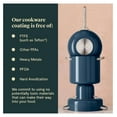 thumbnail image 6 of Petite Cooker - 2 Qt Ceramic Coated Pot - From Chemicals - Perfect for Rice, Grains, or Sauces - Navy, 6 of 7