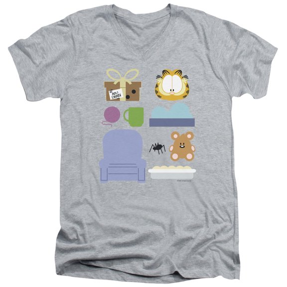 Garfield - Gift Set - Slim Fit V Neck Shirt - X-Large